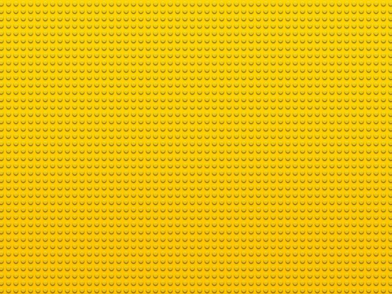Billede af en stor gul LEGO-plade 